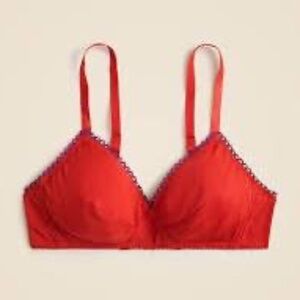 J. Crew Araks X Antonia Bralette S red NWT